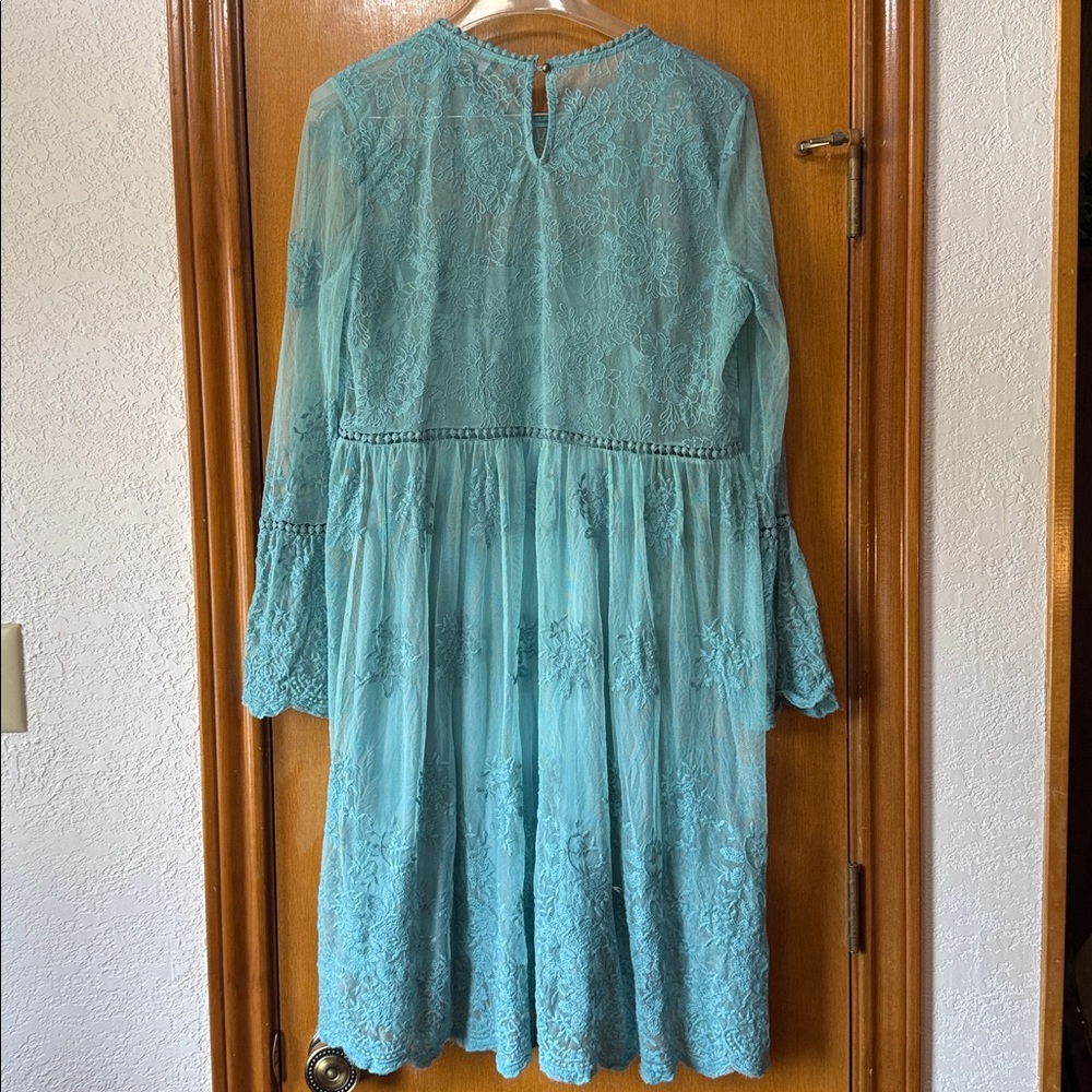 SUZANNE BETRO sheer Lace Long Sleeve Dress - Picture 8 of 9
